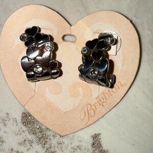 BRIGHTON LE BEAU HEART SILVER EARRINGS - BRAND NEW